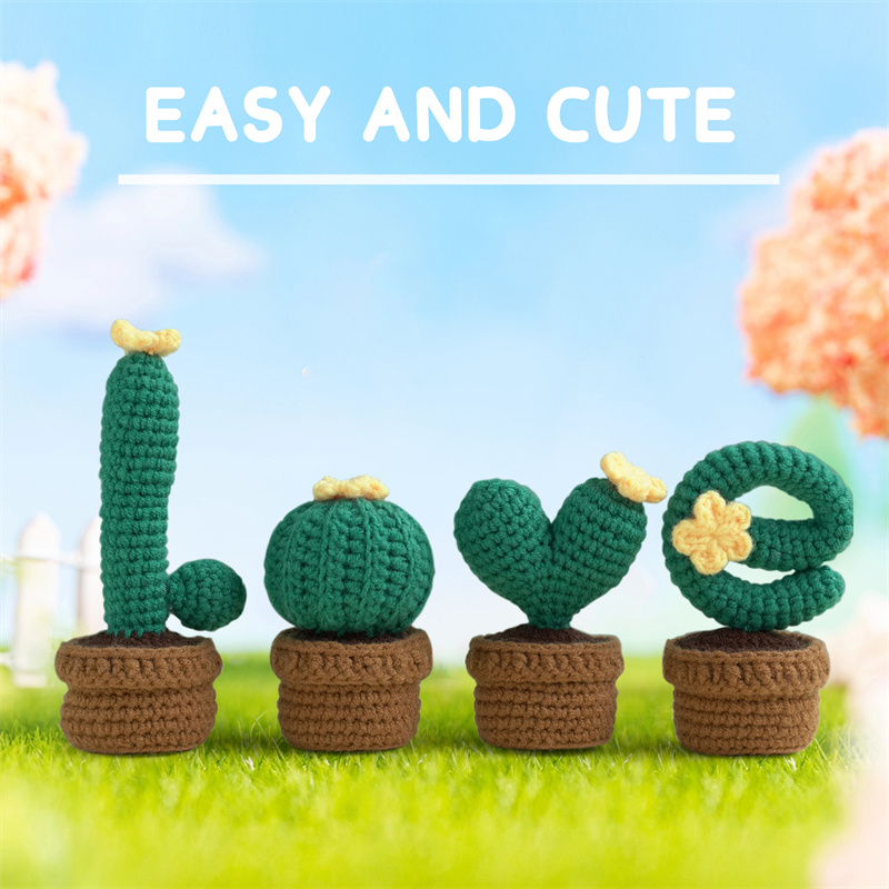 Cactus crochet teaching video 1